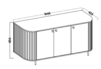 Komoda Ovalio 830