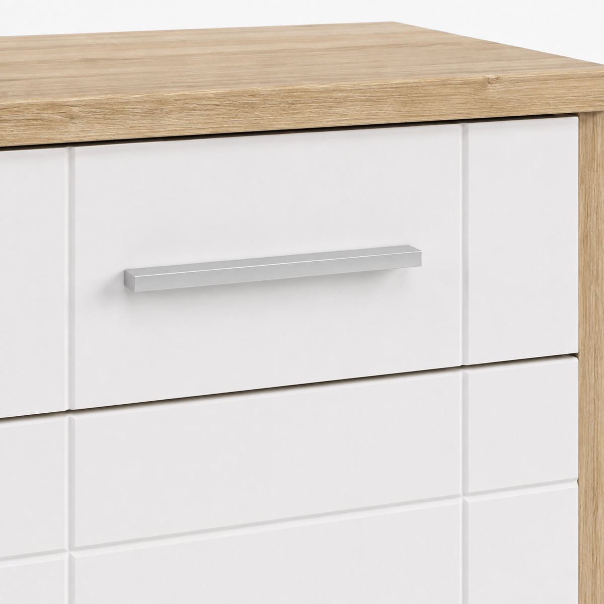 Komoda Paris WH 2F 2S – Biały / Dąb Sonoma