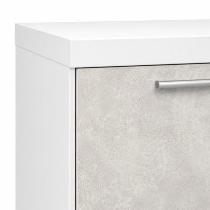 Komoda Rumba BJ21 2F – Beton Jasny / Biały – detal wykończenia