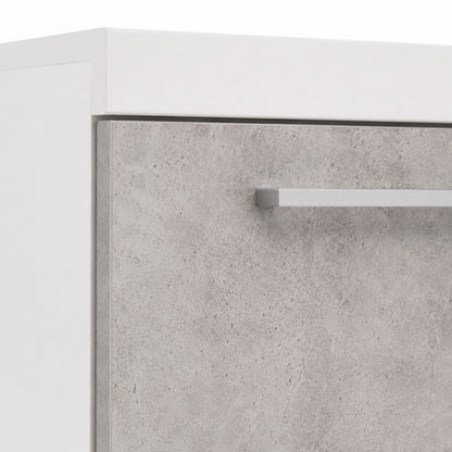 Komoda Rumba BJ22 3F – Beton Jasny / Biały – detal wykończenia