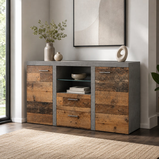 Komoda Rumba OLDMAT20 2F 2S – Old Wood / Matera