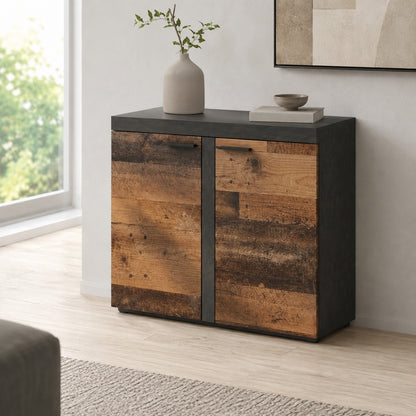 Komoda Rumba OLDMAT21 2F – Old Wood / Matera – aranżacja w jasnym wnętrzu