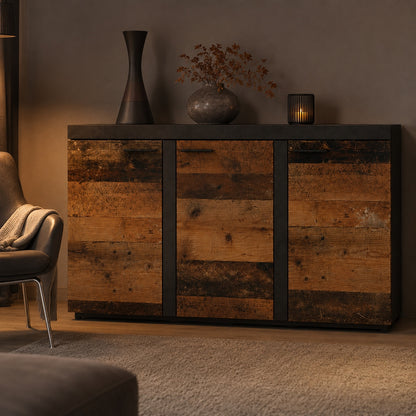Komoda Rumba OLDMAT22 3F – Old Wood / Matera – aranżacja wieczorna