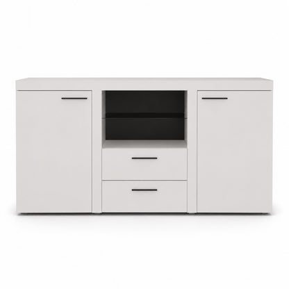 Komoda Rumba WH20 2F 2S – Biały – widok od frontu