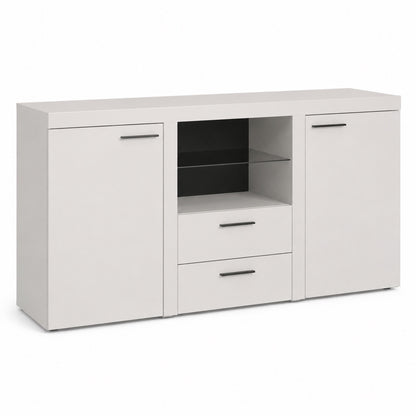 Komoda Rumba WH20 2F 2S – Biały – widok 3/4