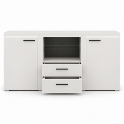 Komoda Rumba WH20 2F 2S – Biały – detal wykończenia