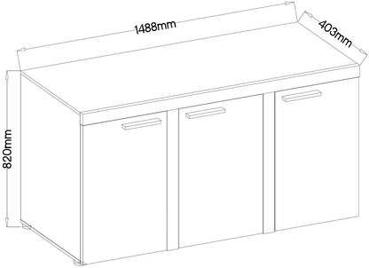 Komoda Rumba WH22 3F – Biały