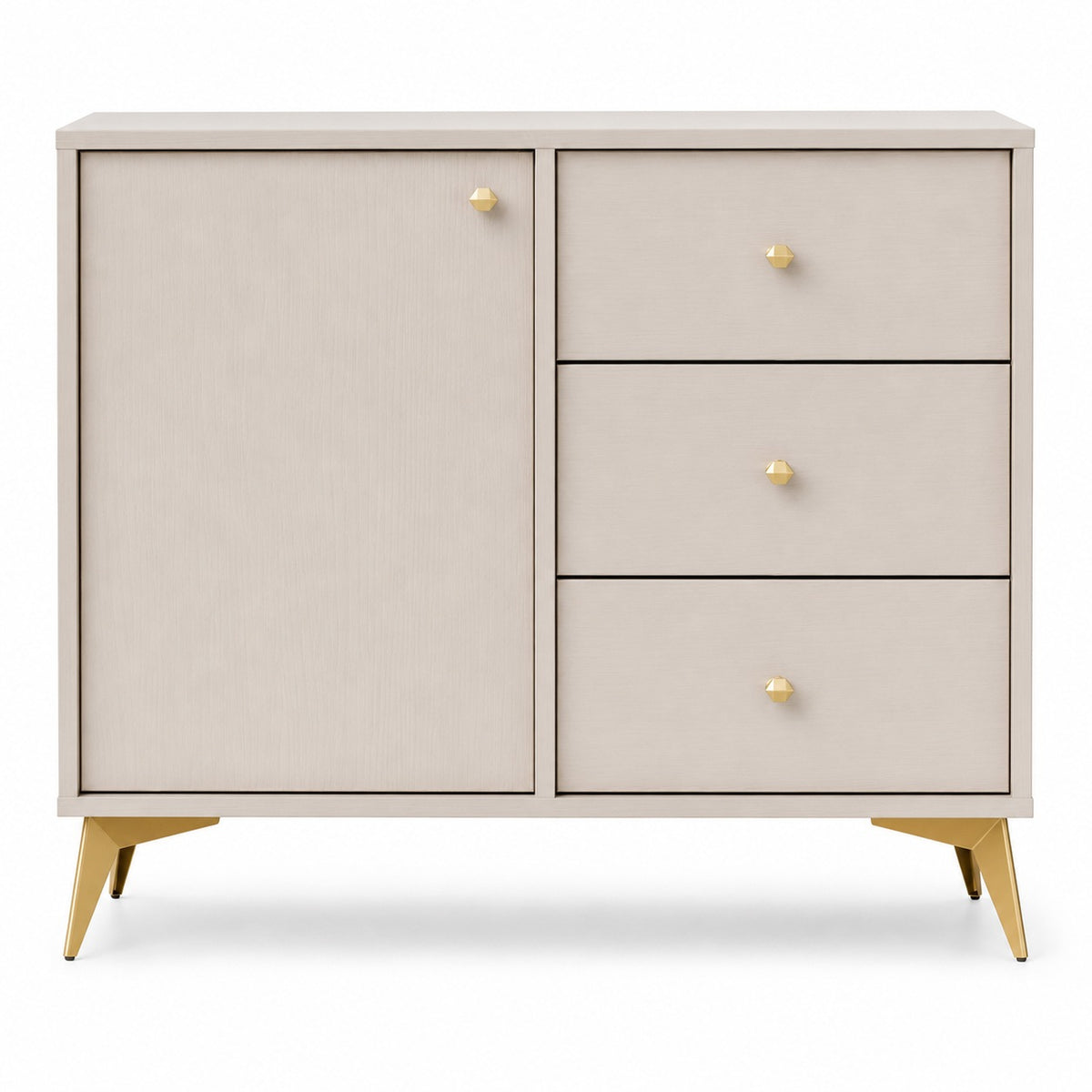 Komoda Tokyo 1 1F 3S – 83,6 × 40,8 cm – widok od frontu