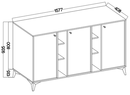 Komoda Tokyo 1 3F – 157,7 × 40,8 cm