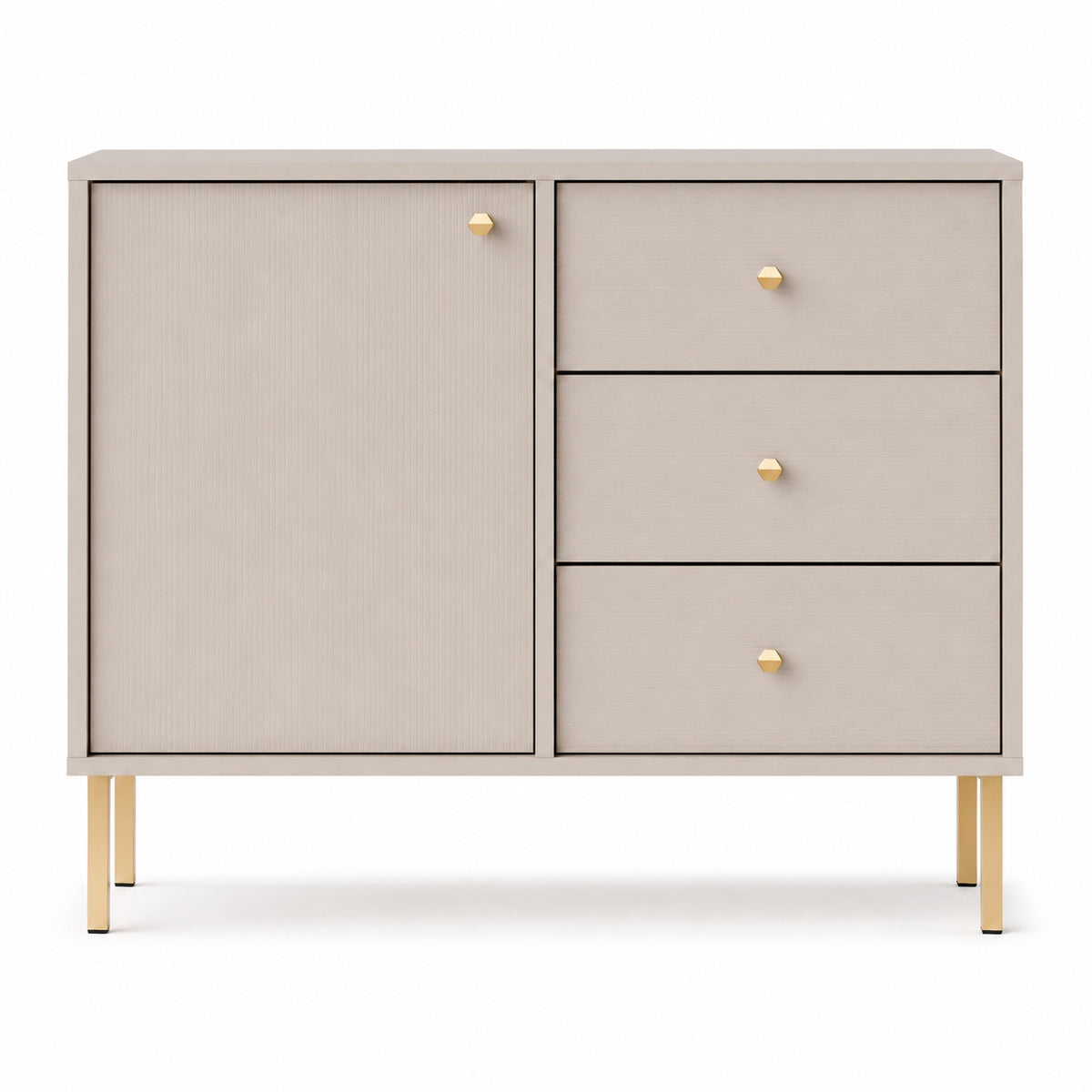 Komoda Tokyo 2 1F 3S – 83,6 × 40,8 cm – widok od frontu