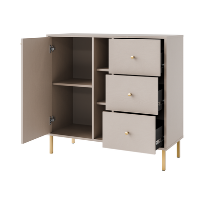 Komoda Tokyo 2 1F 3S – 100,2 × 40,8 cm – wnętrze i funkcjonalność