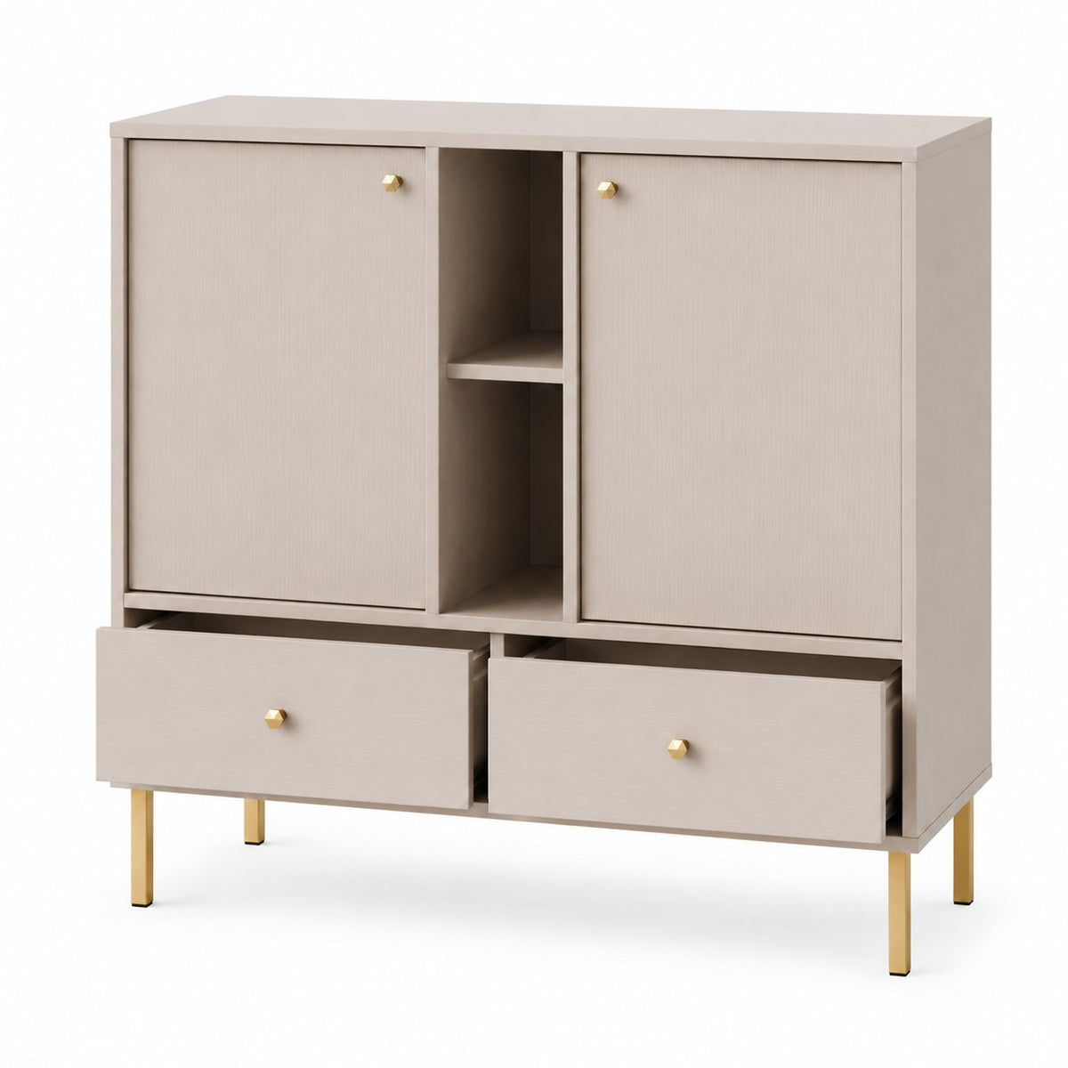 Komoda Tokyo 2 2F 2S – 100,2 × 40,8 cm – wnętrze i funkcjonalność