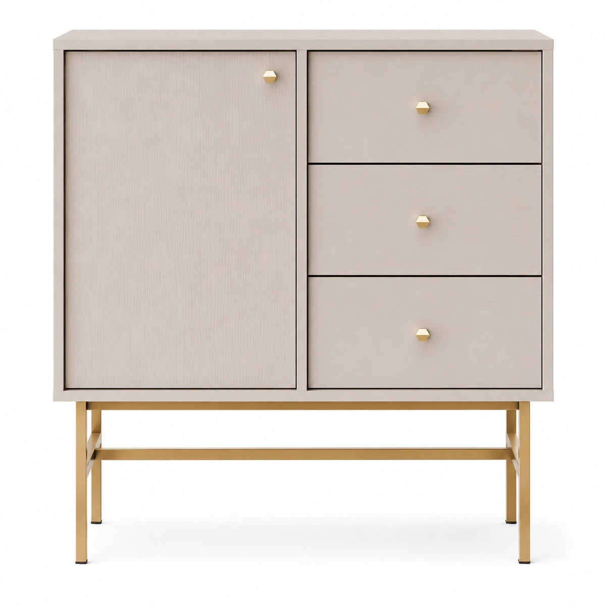 Komoda Tokyo 3 1F 3S – 83,6 × 40,8 cm – widok od frontu