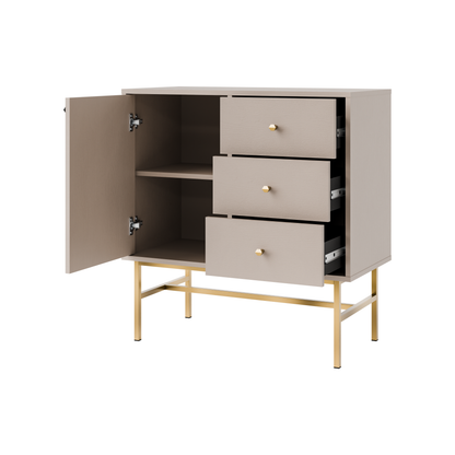 Komoda Tokyo 3 1F 3S – 83,6 × 40,8 cm – wnętrze i funkcjonalność