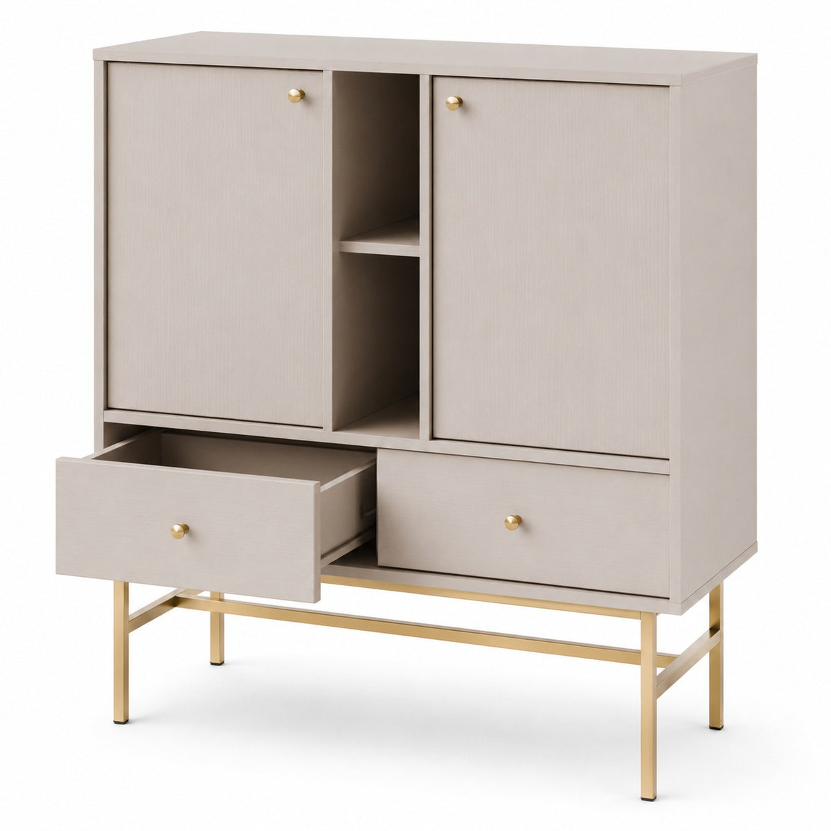 Komoda Tokyo 3 2F 2S – 100,2 × 40,8 cm – wnętrze i funkcjonalność
