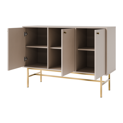 Komoda Tokyo 3 3F – 124,5 × 40,8 cm – wnętrze i funkcjonalność