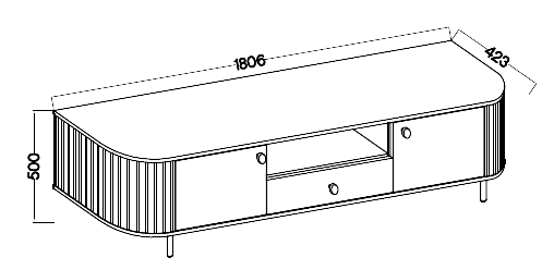 Szafka RTV Ovalio 321
