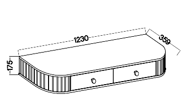 Toaletka Ovalio 202