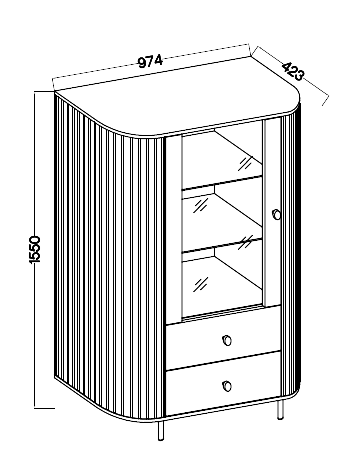 Witryna Ovalio 112