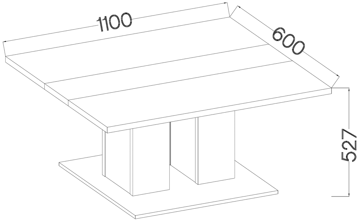 Stolik kawowy Boston WH10 – Biały