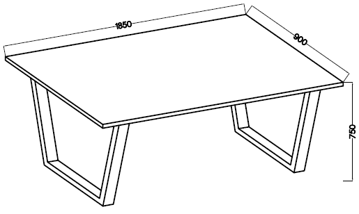 Stół Cezar – 185 × 90 cm
