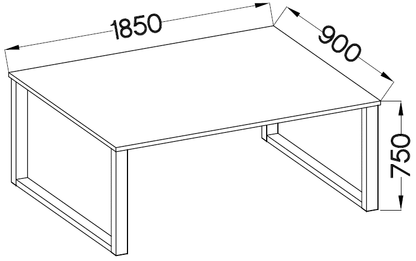 Stół Imperial – 185 × 90 cm