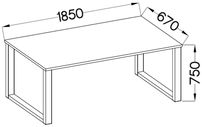 Stół Imperial – 185 × 67 cm – wnętrze i funkcjonalność