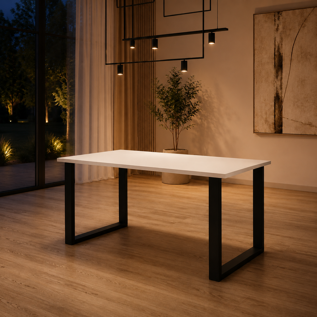 Stół Imperial – 138 × 90 cm – aranżacja wieczorna