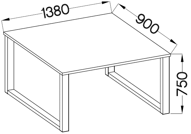 Stół Imperial – 138 × 90 cm