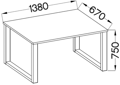 Stół Imperial – 138 × 67 cm