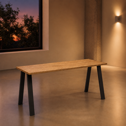 Stół Kleo – 185 × 67 cm – aranżacja wieczorna